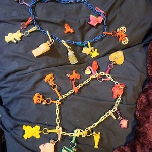 1980s Kids Charm Necklace Set